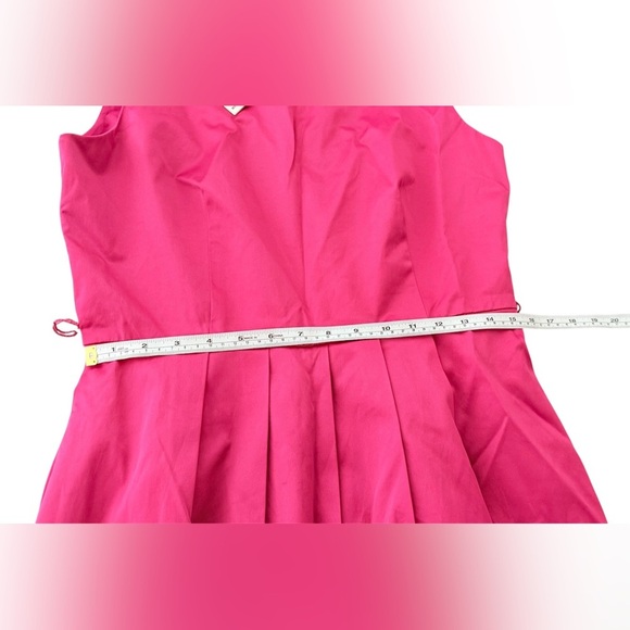 Oscar de la Renta Pink and Black Dotted A-line MISSY FANTASY - Picture 7 of 8